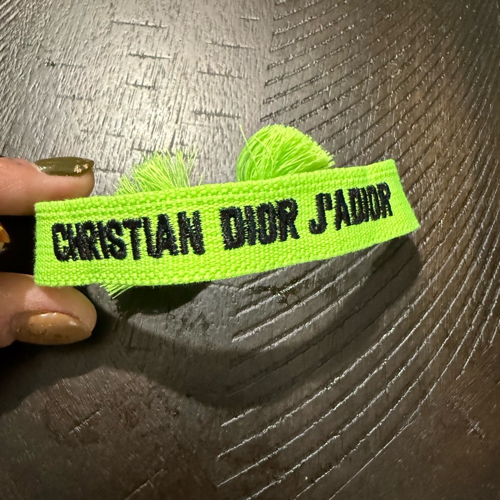 Dior Bright Green J'Adior Friendship Bracelet